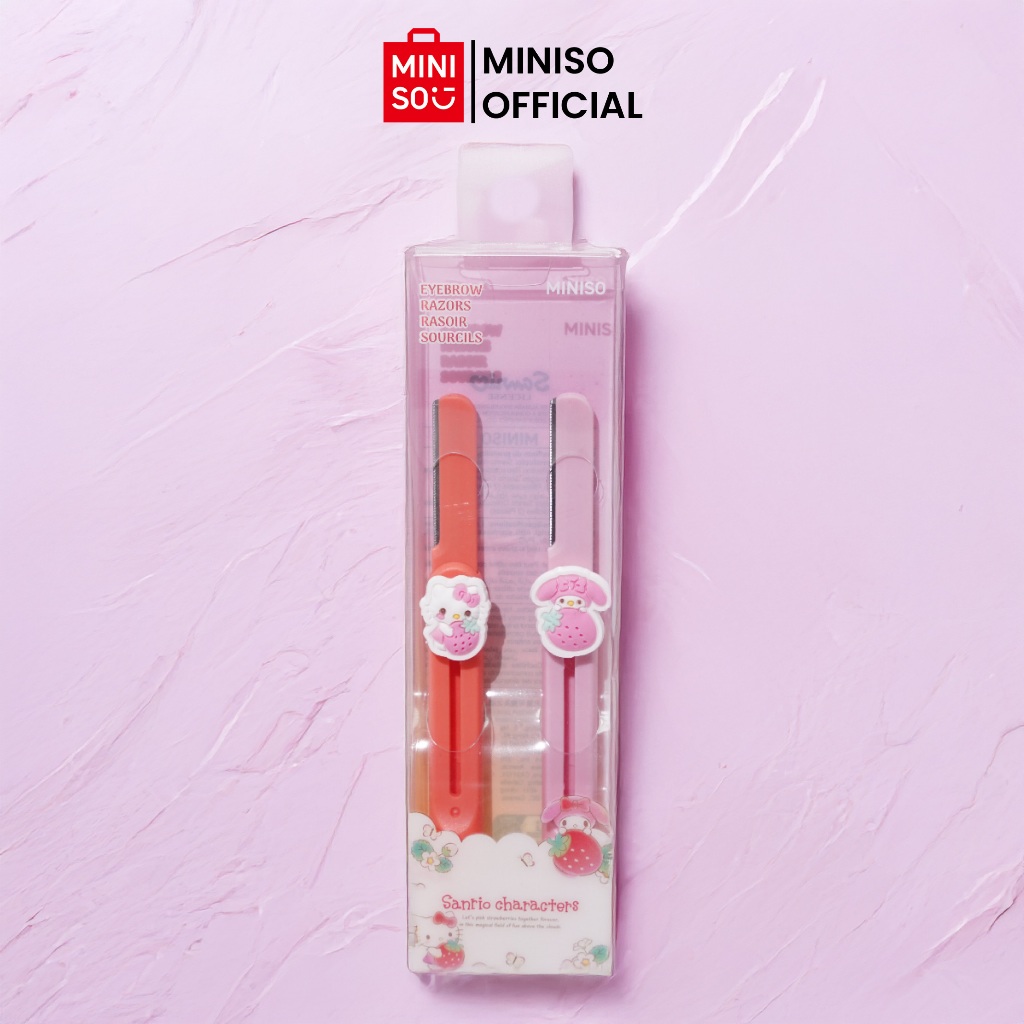 Miniso X Sanrio Series Retractable Eyebrow Knife 2 Pieces