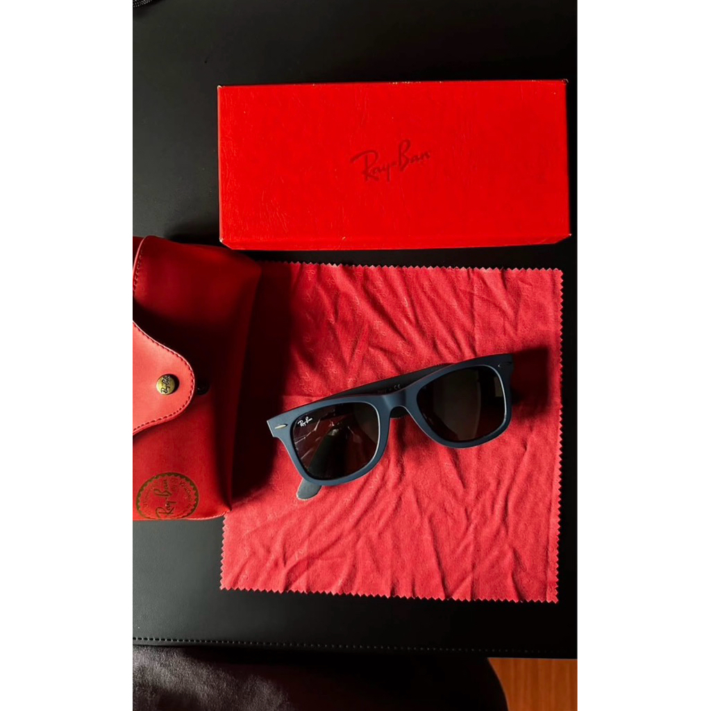 Ray-Ban RB 2140 606140 Wayfarer Original Blue Matt