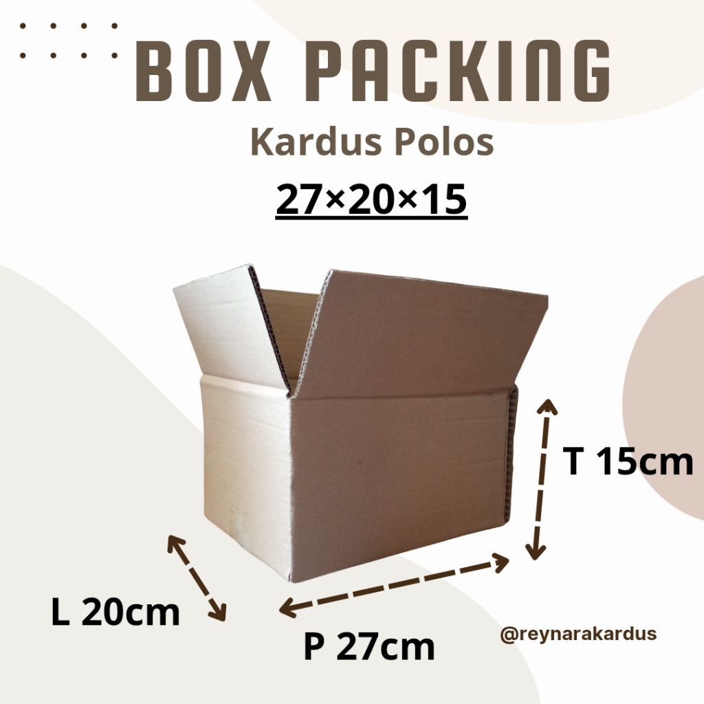 KARDUS PACKING UKURAN 1 ½ KG - BOX PACKING MURAH BAGUS