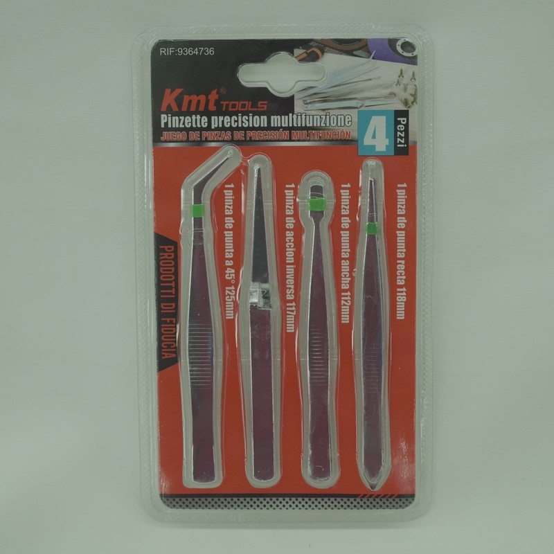 Set Alat Pinset Presisi Hobi Cynamed, Kit Pinset Panjang Baja Tahan Karat, Pinset Melengkung untuk E