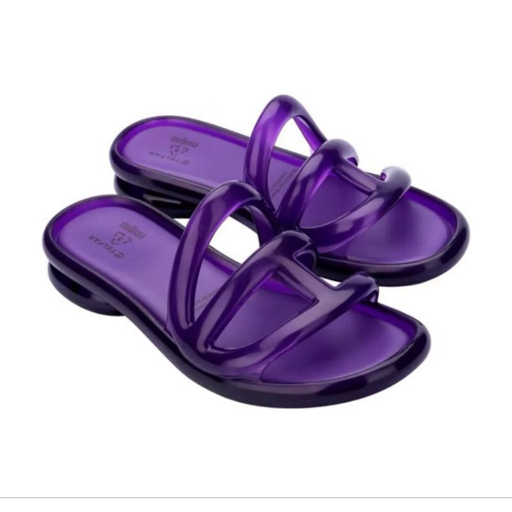 SALE MELISSA JELLY SLIDE+TELFAR AD PURPLE