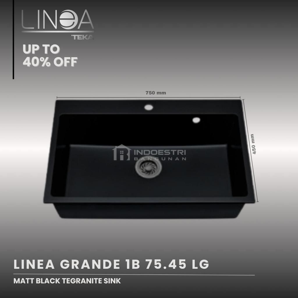 Kitchen Sink TEKA LINEA Granite GRANDE 1B 75.45 LG MATT BLACK / Bak Cuci Piring TEKA LINEA 1 Lubang