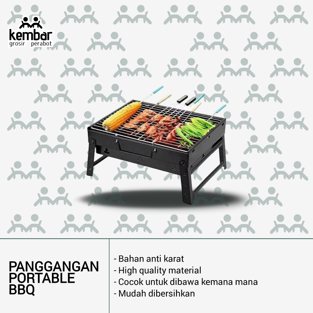 ( BISA COD ) PANGGANGAN PORTABLE BBQ / Panggangan Sate / Bakaran Sate / Bakaran Portable - TERLARIS