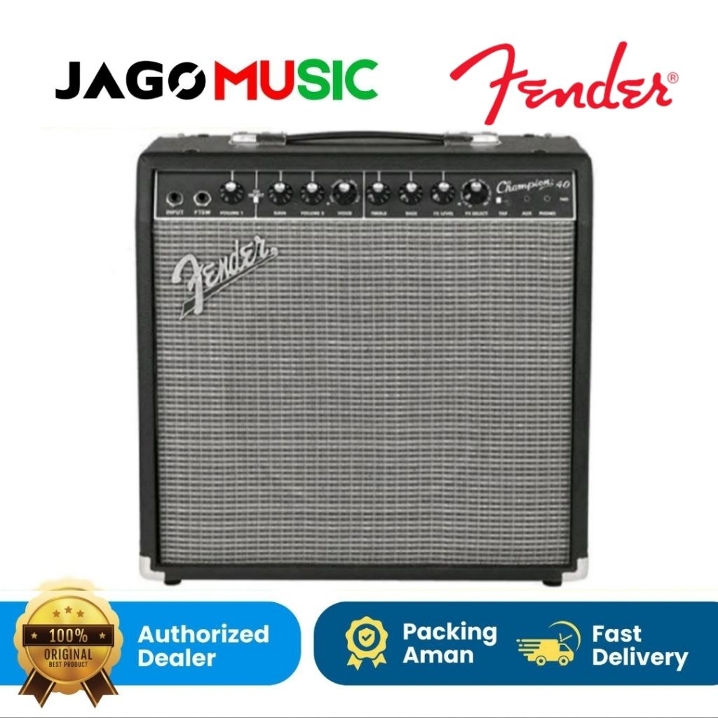 Amplifier Ampli Gitar Fender Champion 40 Gitar Combo Amplifier Fender