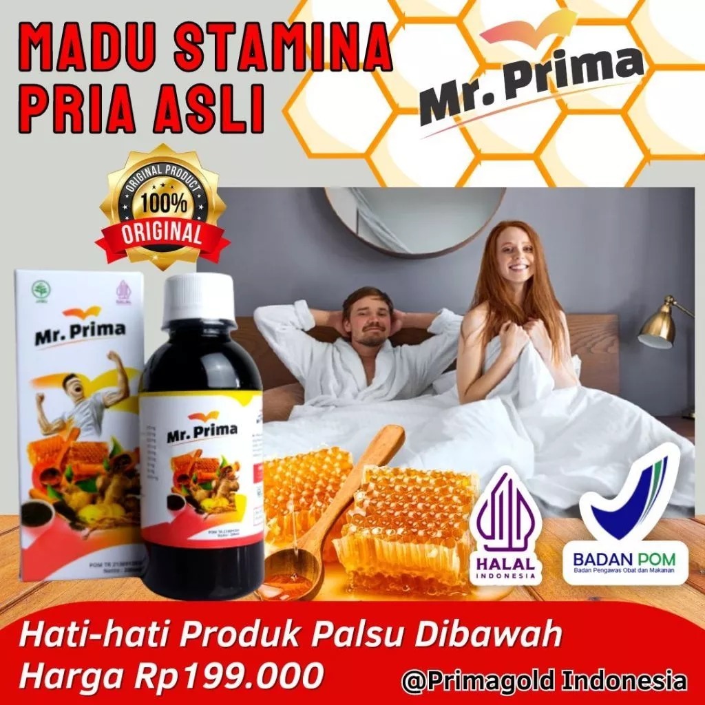 TERLARIS MR PRIMA ASLI ORIGINAL MADU STAMINA PRIA KUAT PERKASA