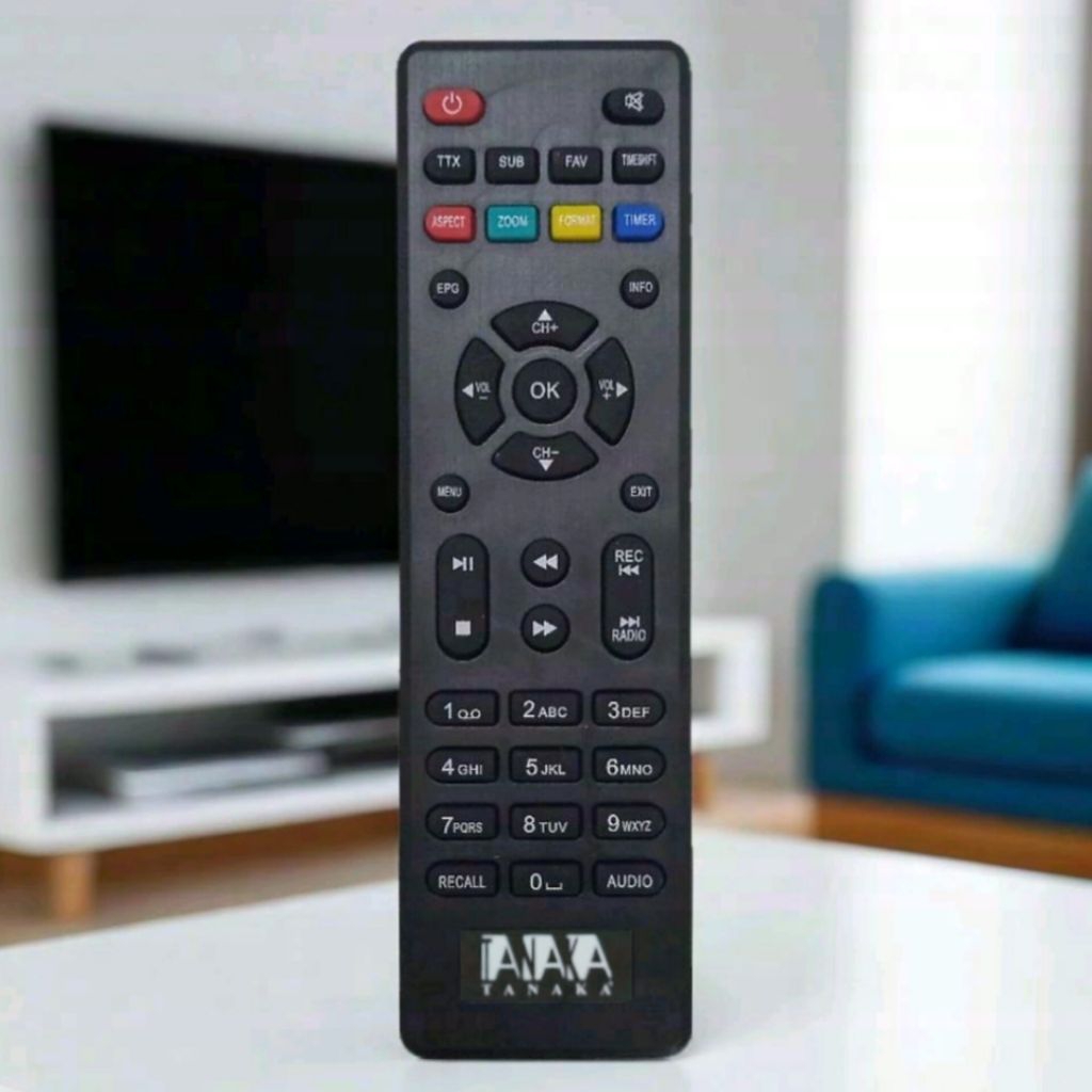 REMOT REMOTE STB SET TOP BOX DVB-T2 TANAKA MTX  AAA  TANPA SETTING LANGSUNG PAKAI