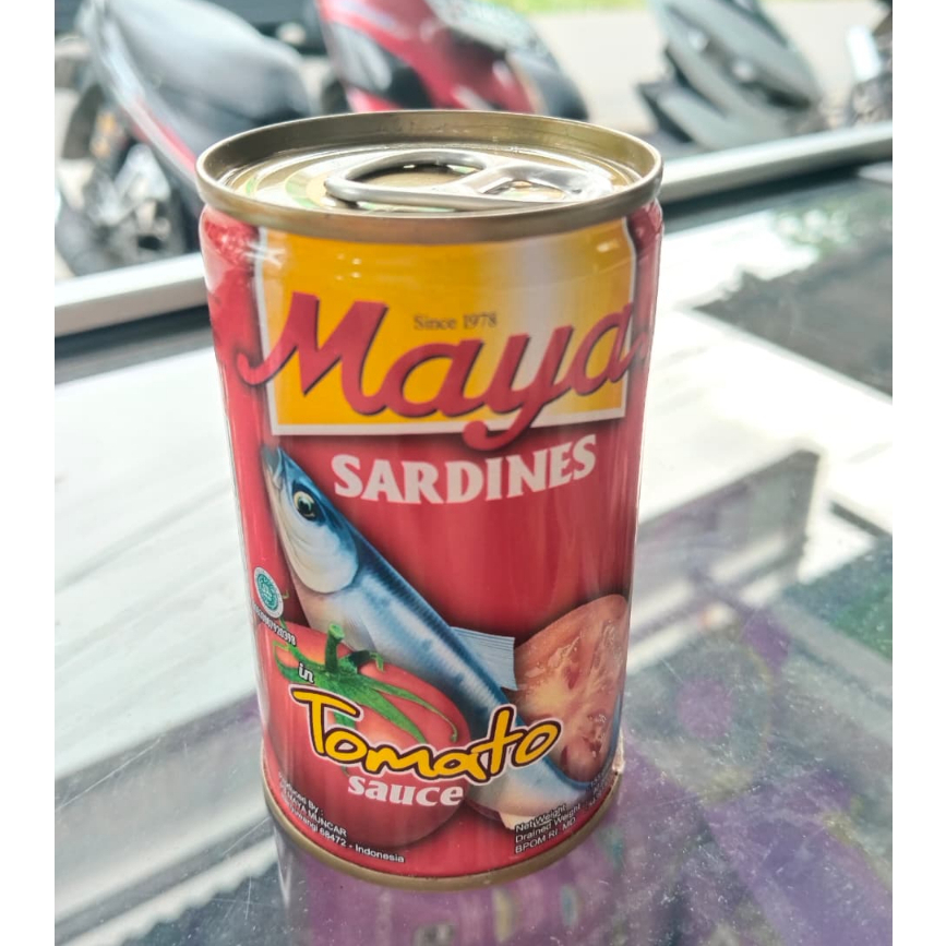 Maya Sarden Saus Tomat 155gr / Maya Sarden Kaleng