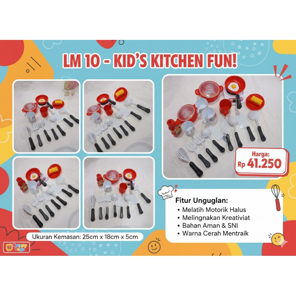 Mainan Masak Kitchen Set LM 10 untuk Anak-anak