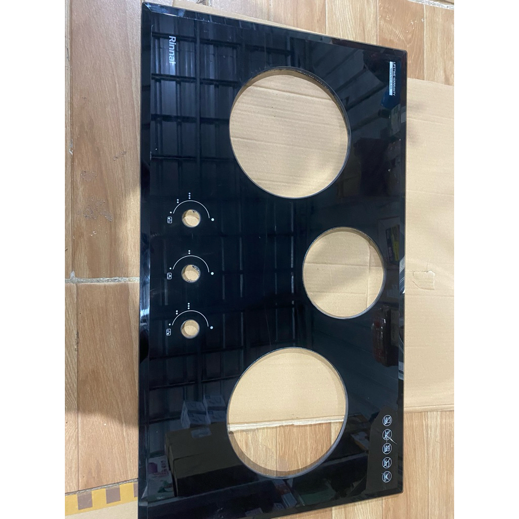 HANYA KACA sparepart Kompor rinnai RB-773 RO(G) / kompor tanam rinnai RB 773 RO-G