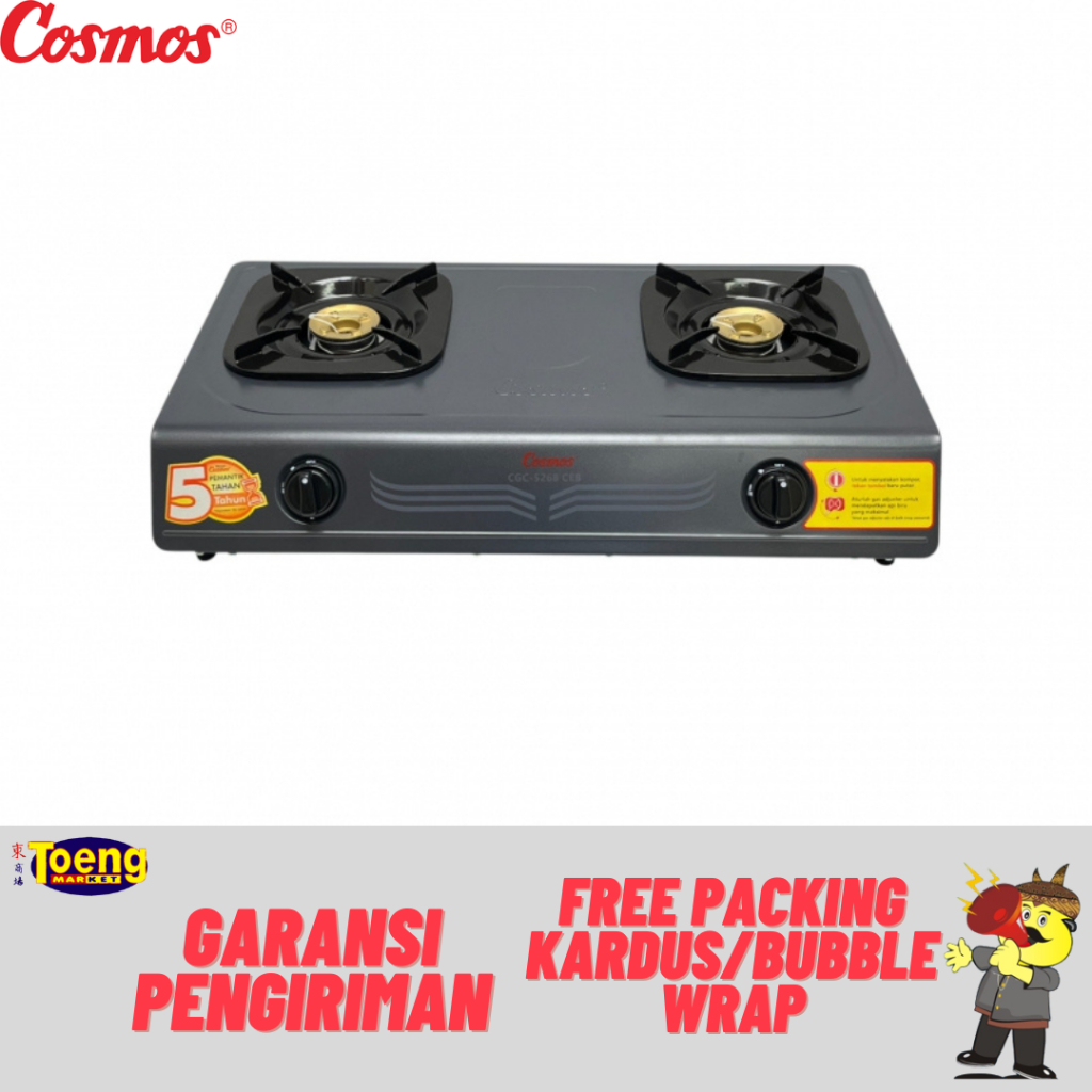 Kompor Gas 2 Tungku - KOMPOR GAS CGC-5268 CEB COSMOS