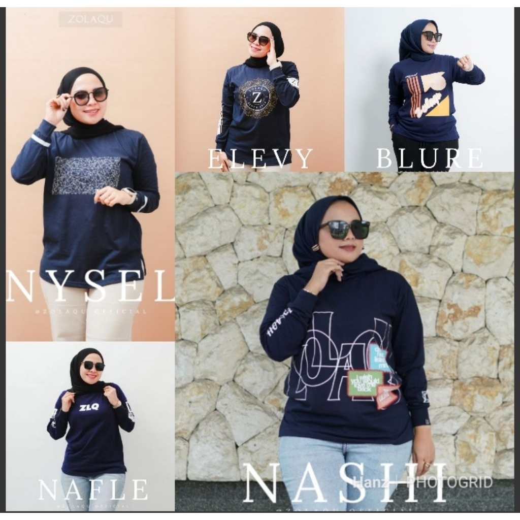 Kaos ZOLAQU Original Terbaru _Navy Series_
