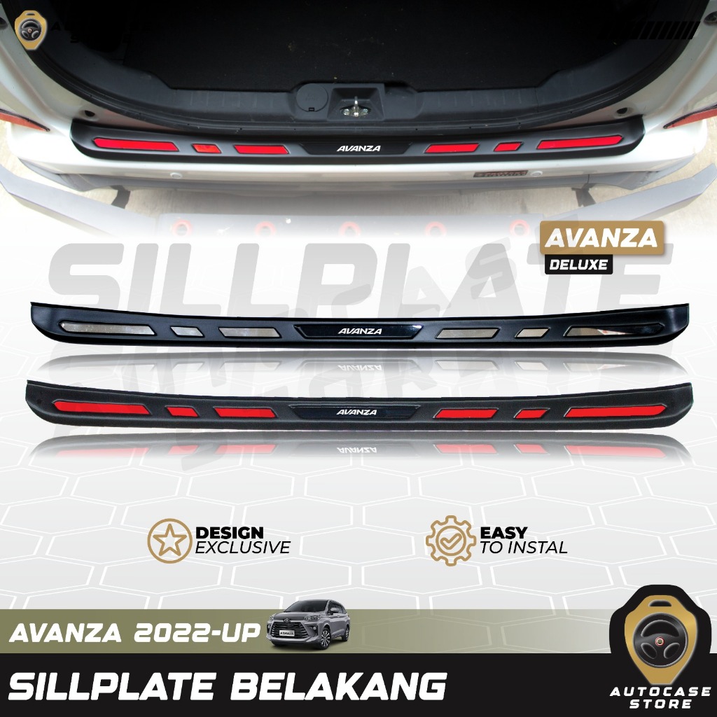 SILLPLATE BELAKANG BAGASI ALL NEW AVANZA 2022 2023 2024 2025 UP MODEL DELUXE PNP AKSESORIS MOBIL