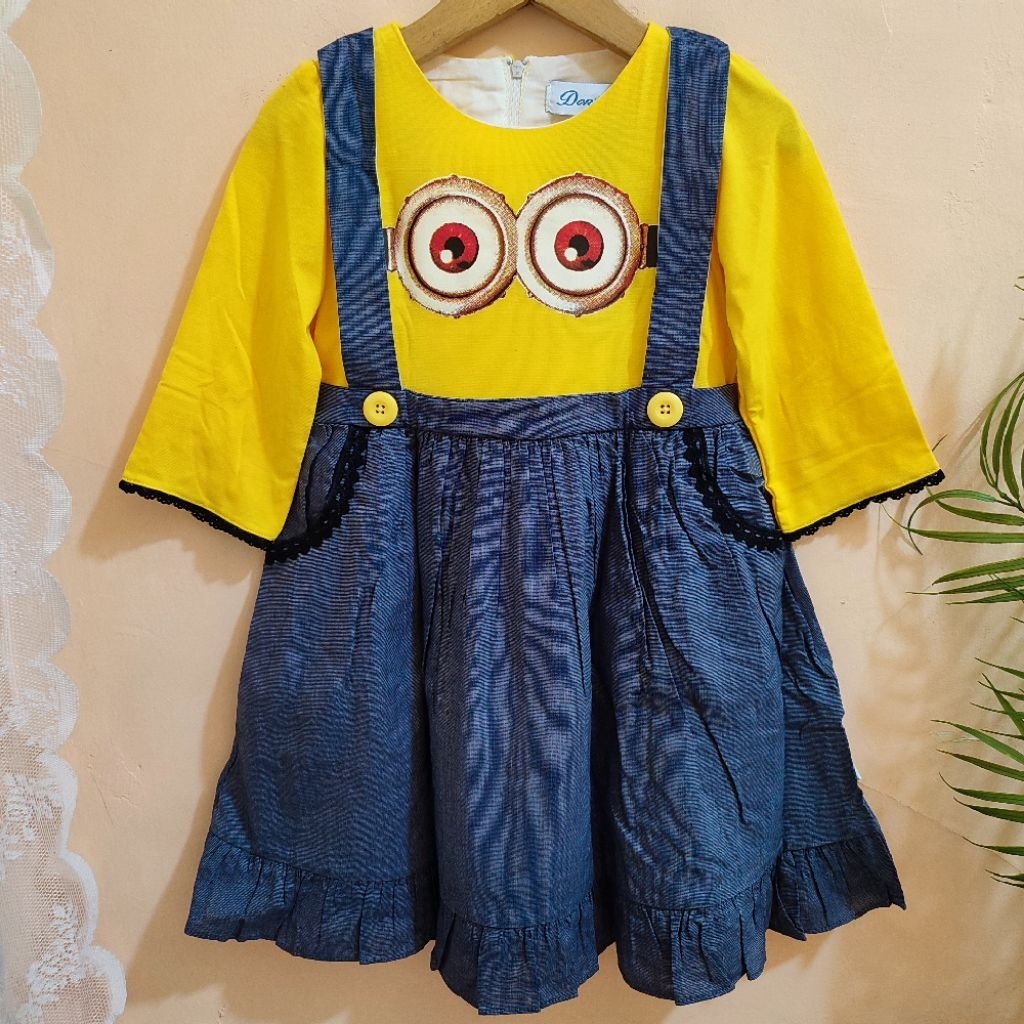 DONITA Size 4 6 8 10 Dress Anak Perempuan Matahari Bahan Katun Donitakids Casual