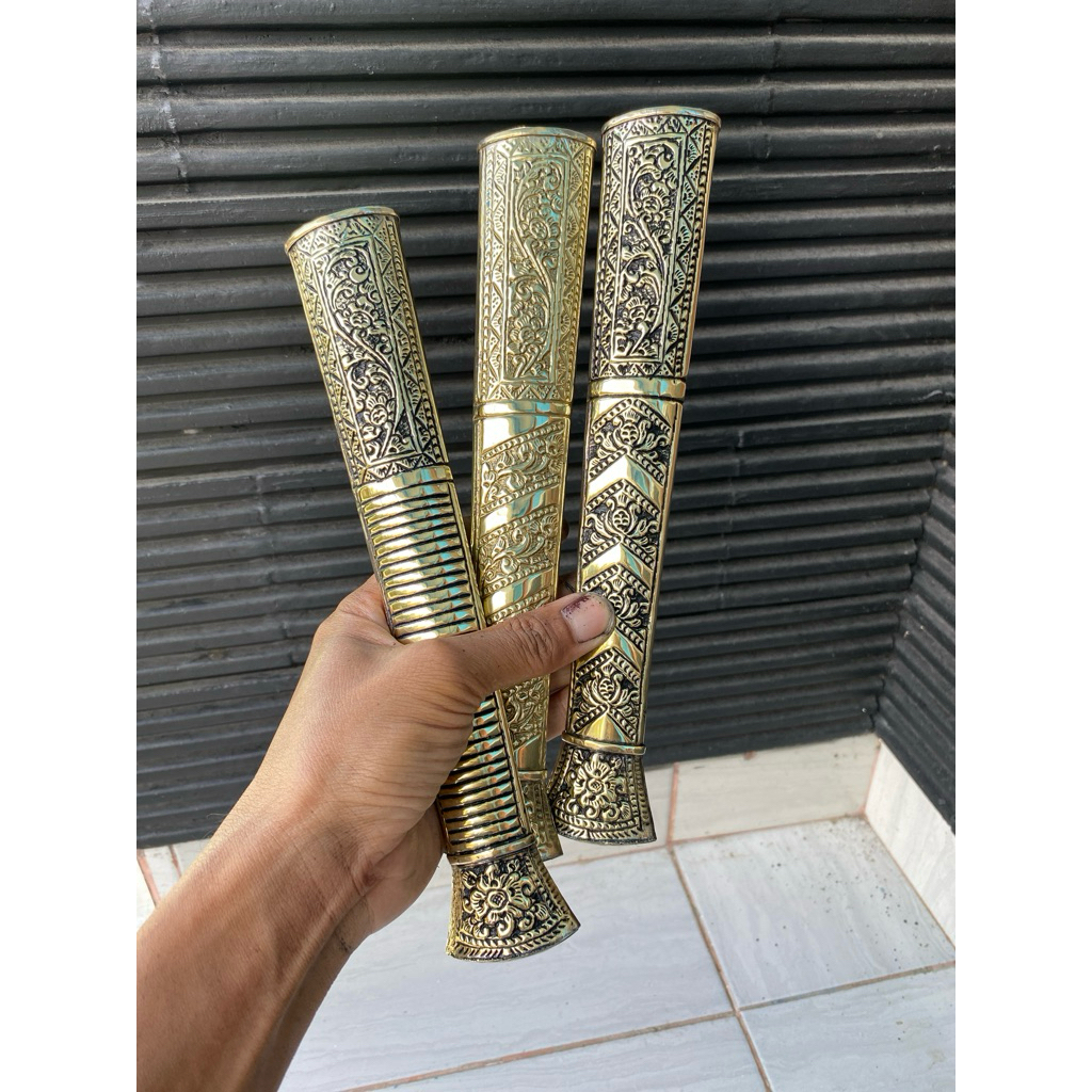 pendok bugis warna kuning panjang 26cm