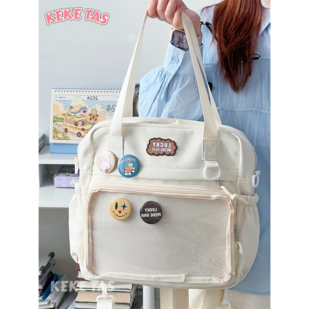 Tas Gendong Doll/Tas Transparan Cosplay ita-bag/Tas Selempang Transparan Wanita/Tas Wanita Handbag S