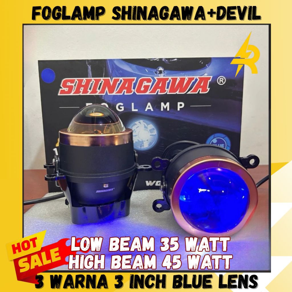 ORIGINAL FOGLAMP FOGLAMP 3 INCH 3 COLOR BI LENS LED BI LLED BLUELENS SHINAGAWA DRIVER PLUS DEMON EYE