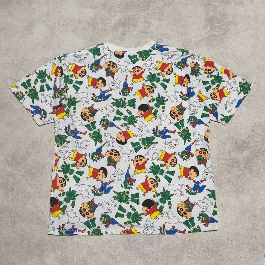 Baju kaos pria anime shincan fullprint aop