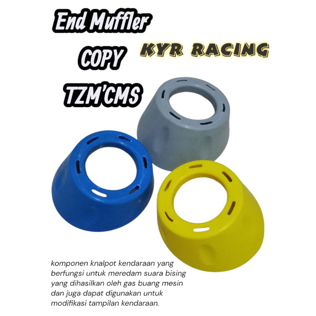 End Muffler End Cup Ujung Knalpot Moncong Knalpot Beat Mio Vario 125 Vario 150 Led Copy CMS TZM VND 