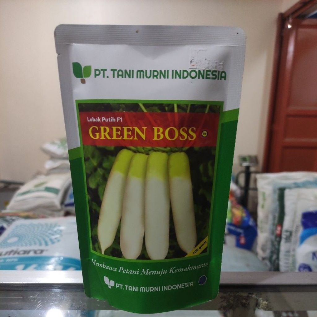 BIBIT LOBAK PUTIH F1 GREEN BOSS 100gr