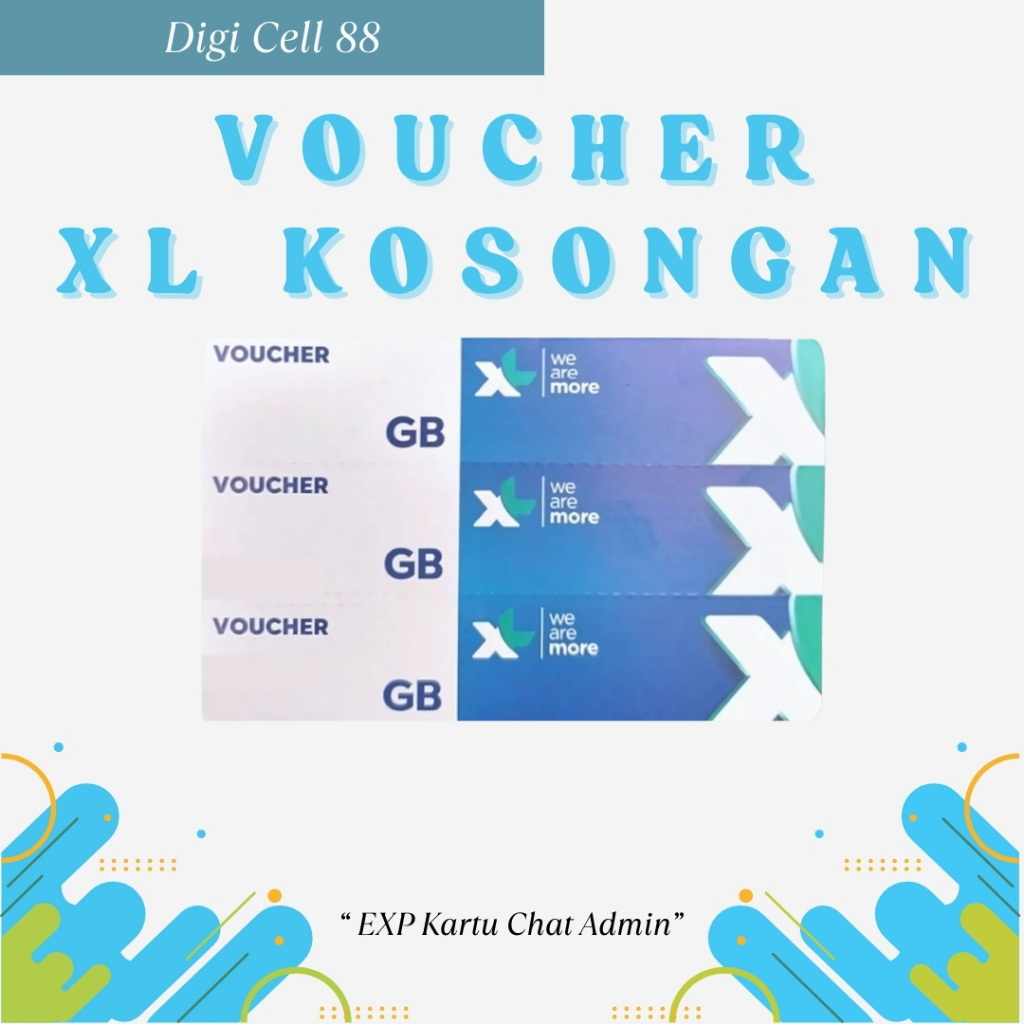 [Grosir/Satuan] Voucher Kosongan XL - Voucher Kosongan XL Kirim Fisik (Voucher Belum Ada Kuota)
