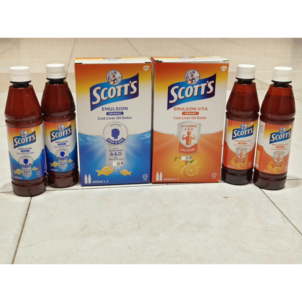 Scott Emulsion Malaysia Jeruk 400ml Vitamin Anak
