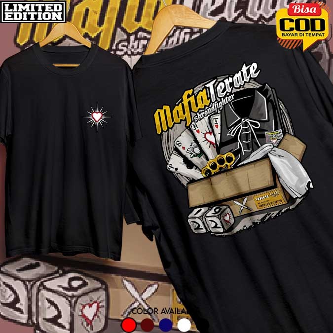 Kaos Baju Psht Mafia Psht Hati Bersinar Sh Terate Distro Terbaru Putih Lawasan Shroud Fighter