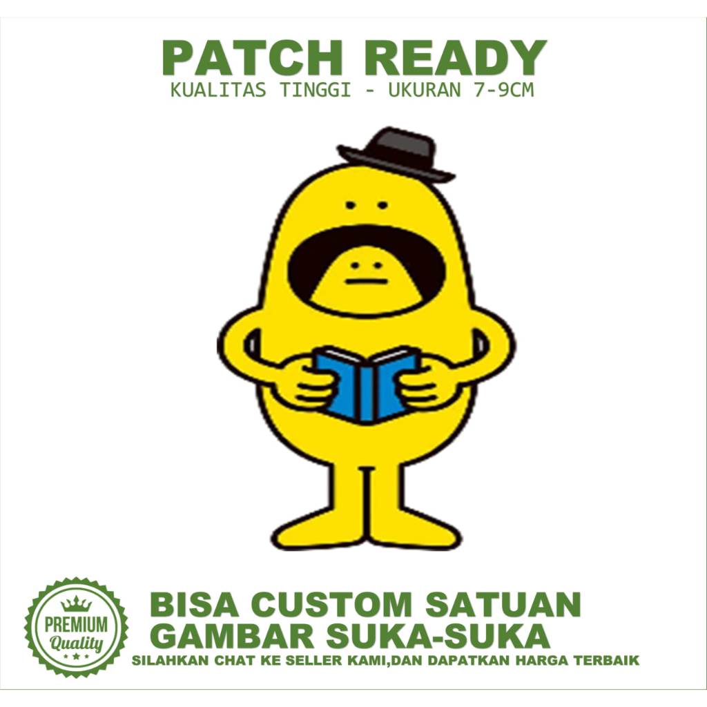 EMBLEM PATCH BORDIR GAMBAR KARAKTER LUCU EMBROIDERY TESTIMONI-BC