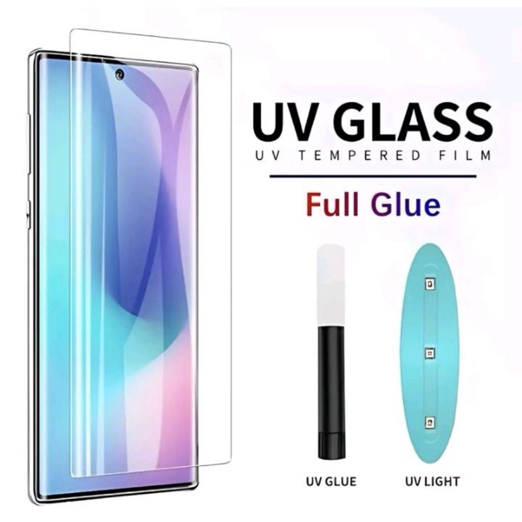 Temperad Glass UV BENING VIVO 30E Anti Gores UV Bening Protector Layar Lengkung Tranpara