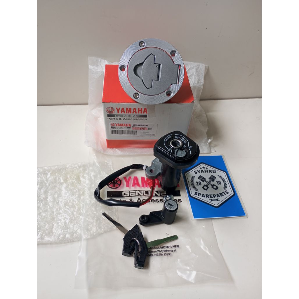 KUNCI KONTAK SET PLUS TUTUP TANKI YAMAHA R15 R/R15 V1/R15 V2 KODE:2PK