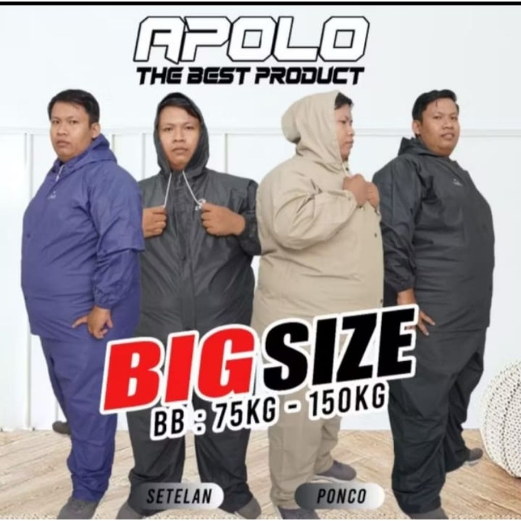 jas hujan raincoat jumbo big size setelan jas hujan tebal anti rembes GENZHO raincoat
