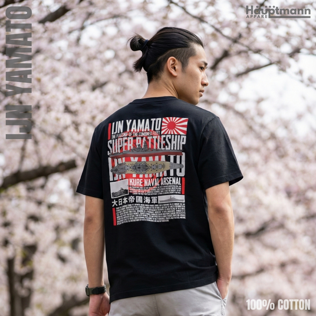 Hauptmann - Kaos Distro - IJN Yamato - Battleship - WWII - Cotton 100% - Premium - Unisex