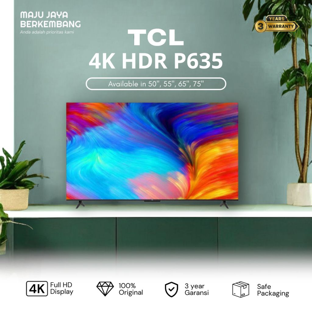 TCL 50P635 / 55P635 / 65P635 / 75P635 4K GOOGLE TV 50, 55, 65, 75 inch p635