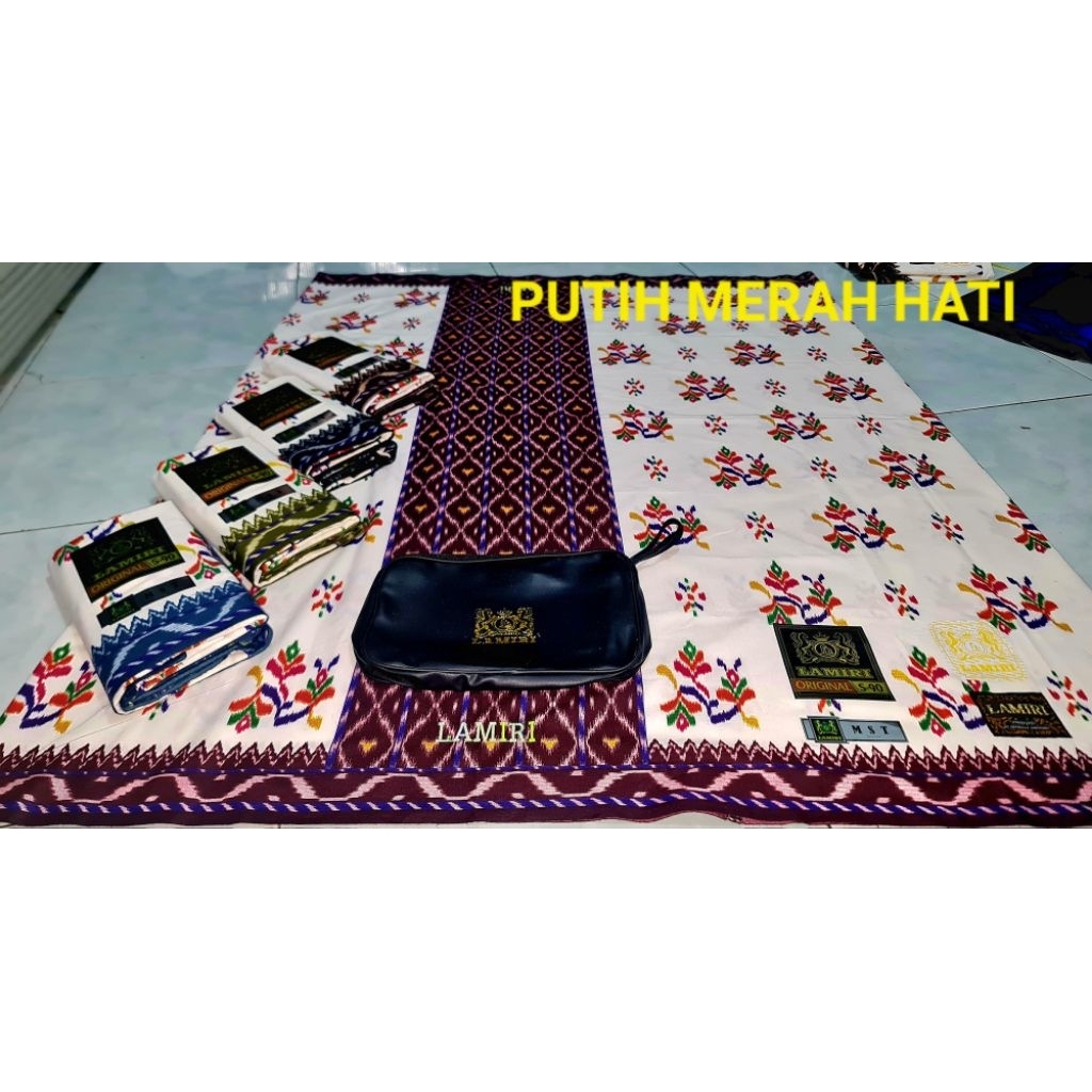 SARUNG LAMIRI MST GOLD PUTIH SERIES