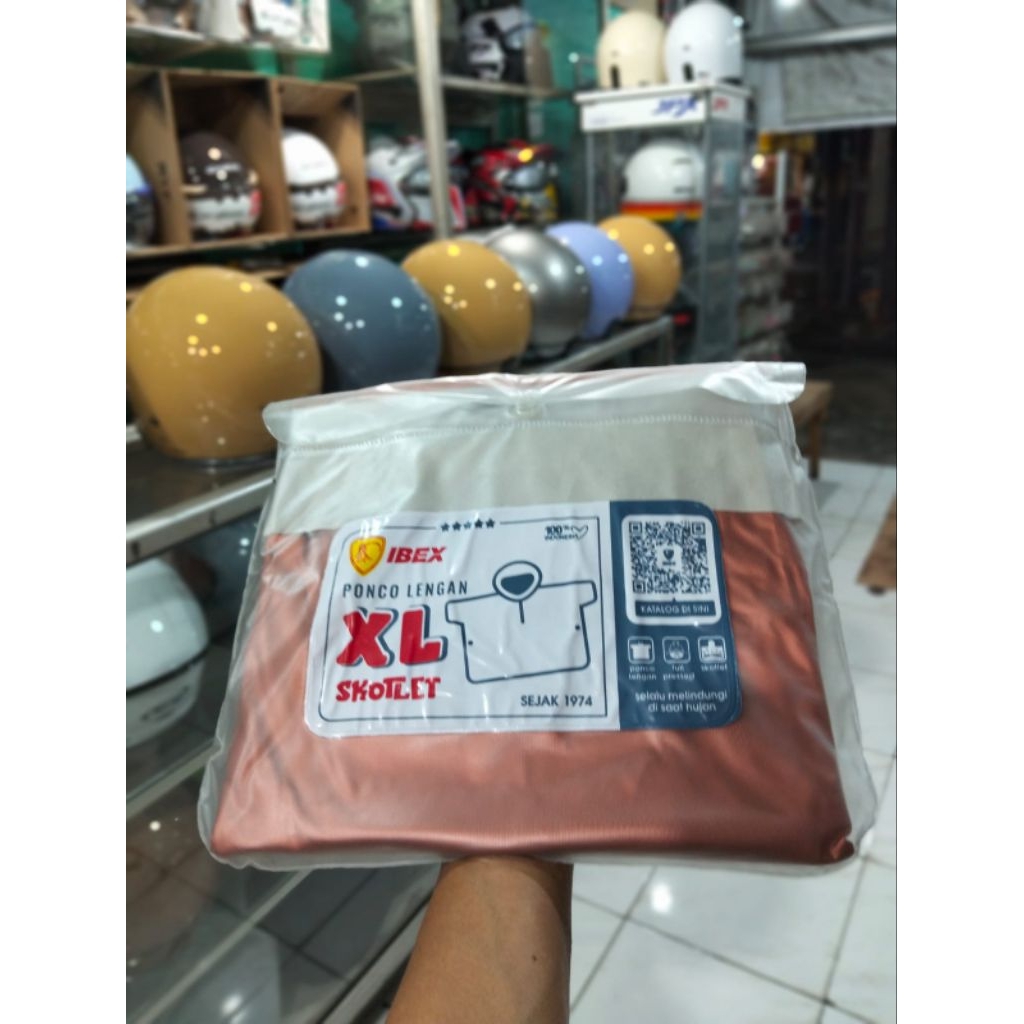 JAS HUJAN PONCO LENGAN IBEX SINCE 1974 , JAS HUJAN DEWASA MANTEL HUJAN TANPA CELANA
