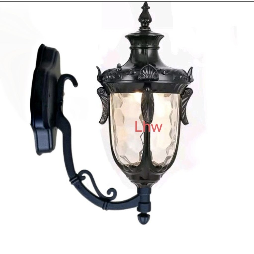 Lampu hias dinding klasik modern waterproof 1007 / 1170 dekor teras, taman cafe resto hotel