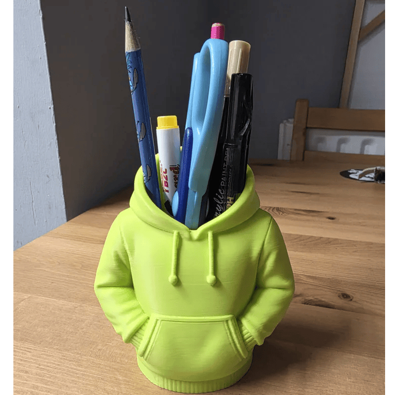 Tempat Pena Estetik Bentuk Hoodie – Tempat Pensil Unik Meja Belajar & Kantor | Dekorasi Lucu Minimal