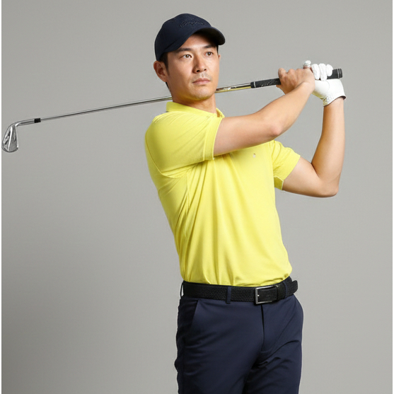 GOLFINO KUNING Baju Golf Kaos Kerah Poloshirt Jersey Tenis Padel Dryfit - Buat Pria Laki-laki Cowok