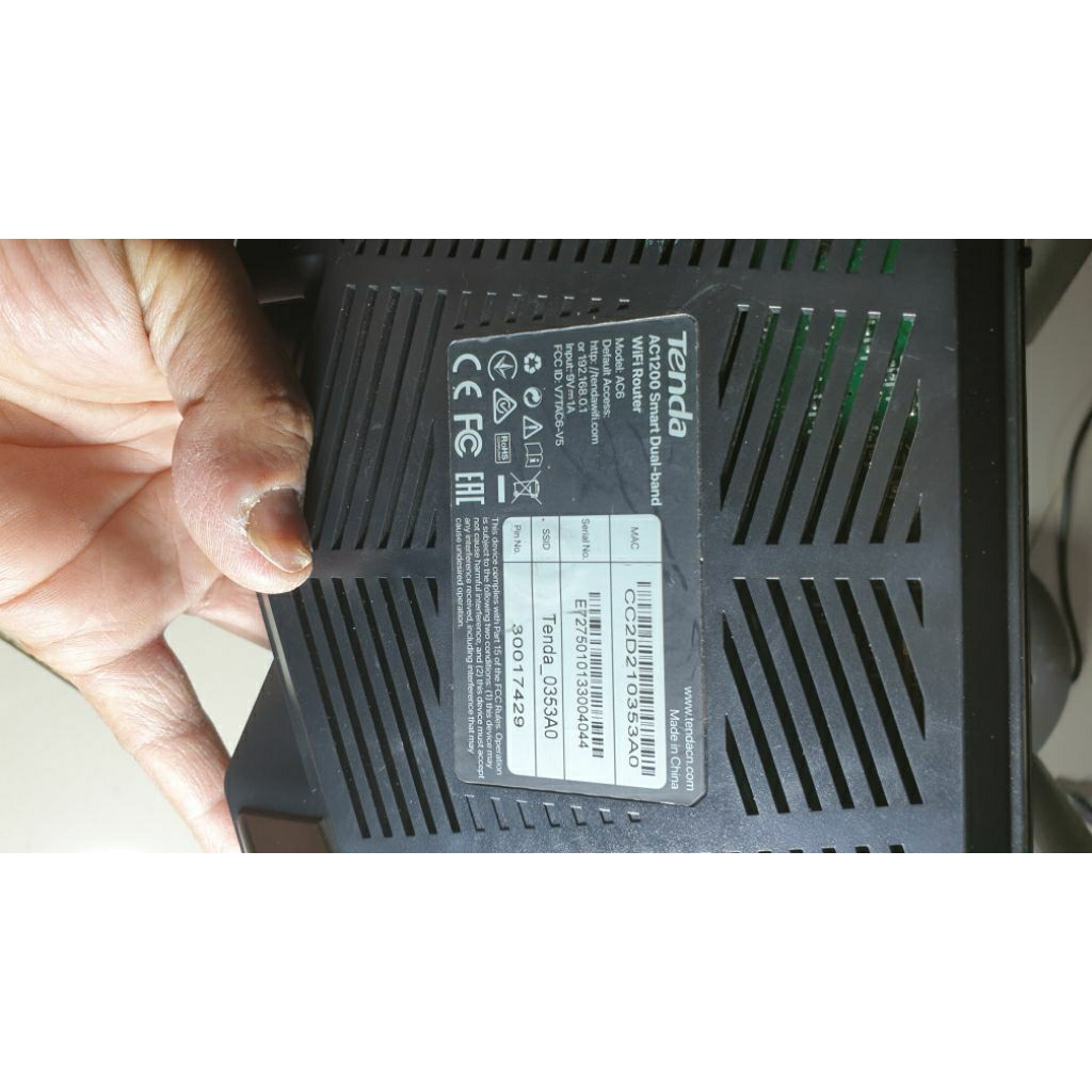router tenda ac6 dual band