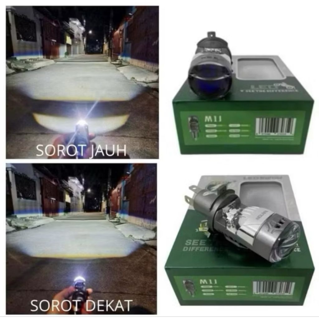 Lampu Utama H4 Ouput BI-LED RTD Rayton M1J & M1P Premium Series