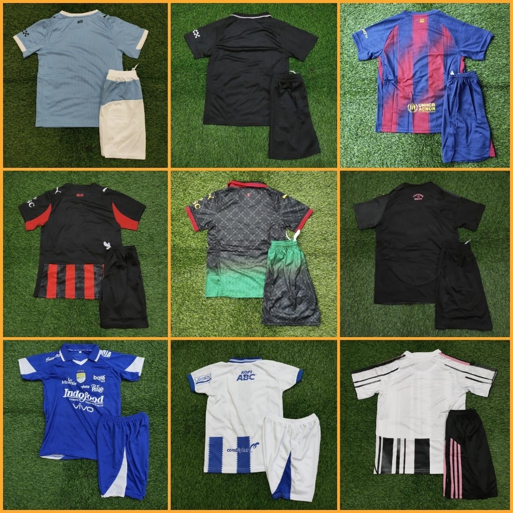 JERSEY BOLA ANAK KIDS LIGA EROPA HOME AWAY 3RD THIRD 2025 2026 MANCHESTER UNITED ARSENAL CHELSEA LIV