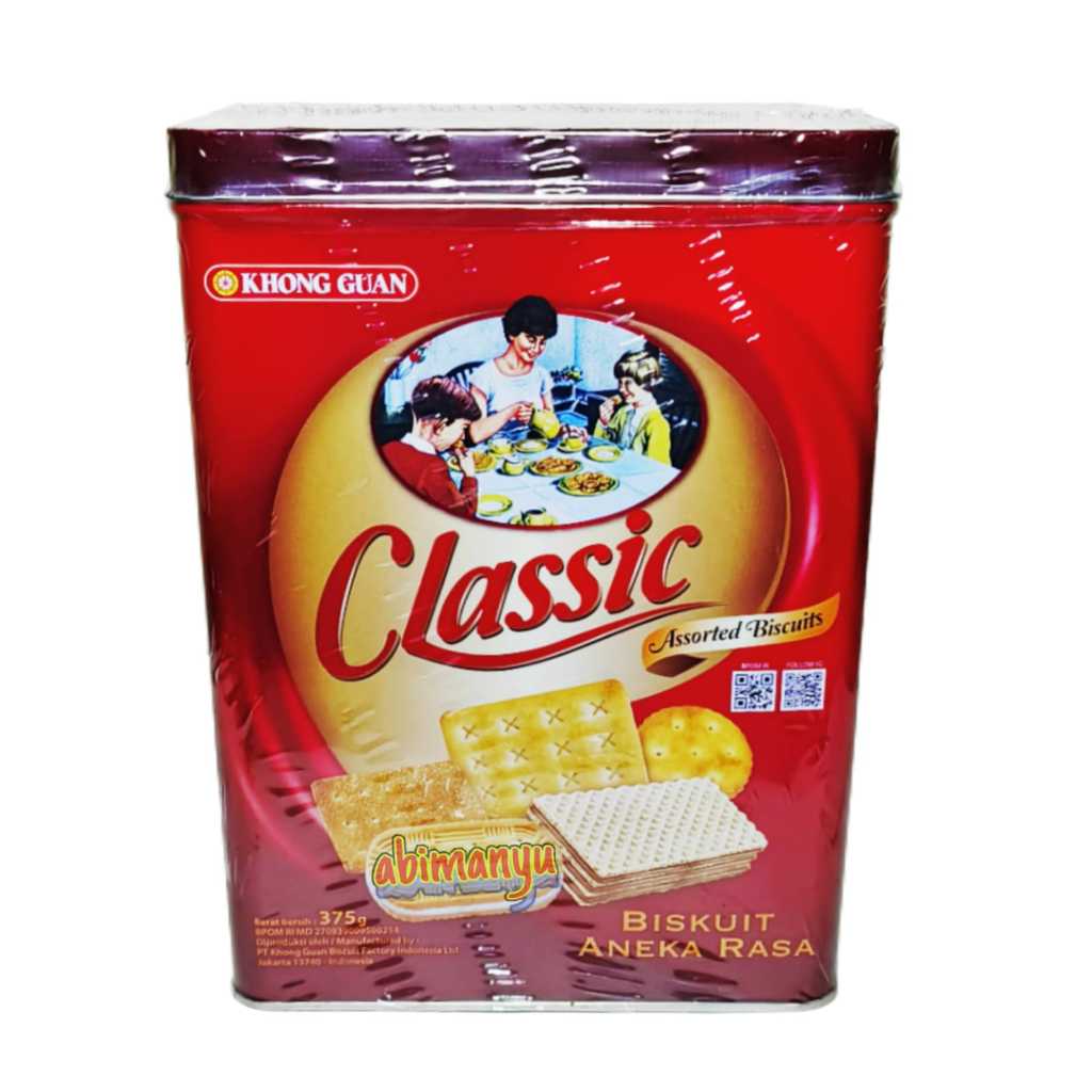 BISKUIT KHONG GUAN KALENG CLASSIC 375 GR