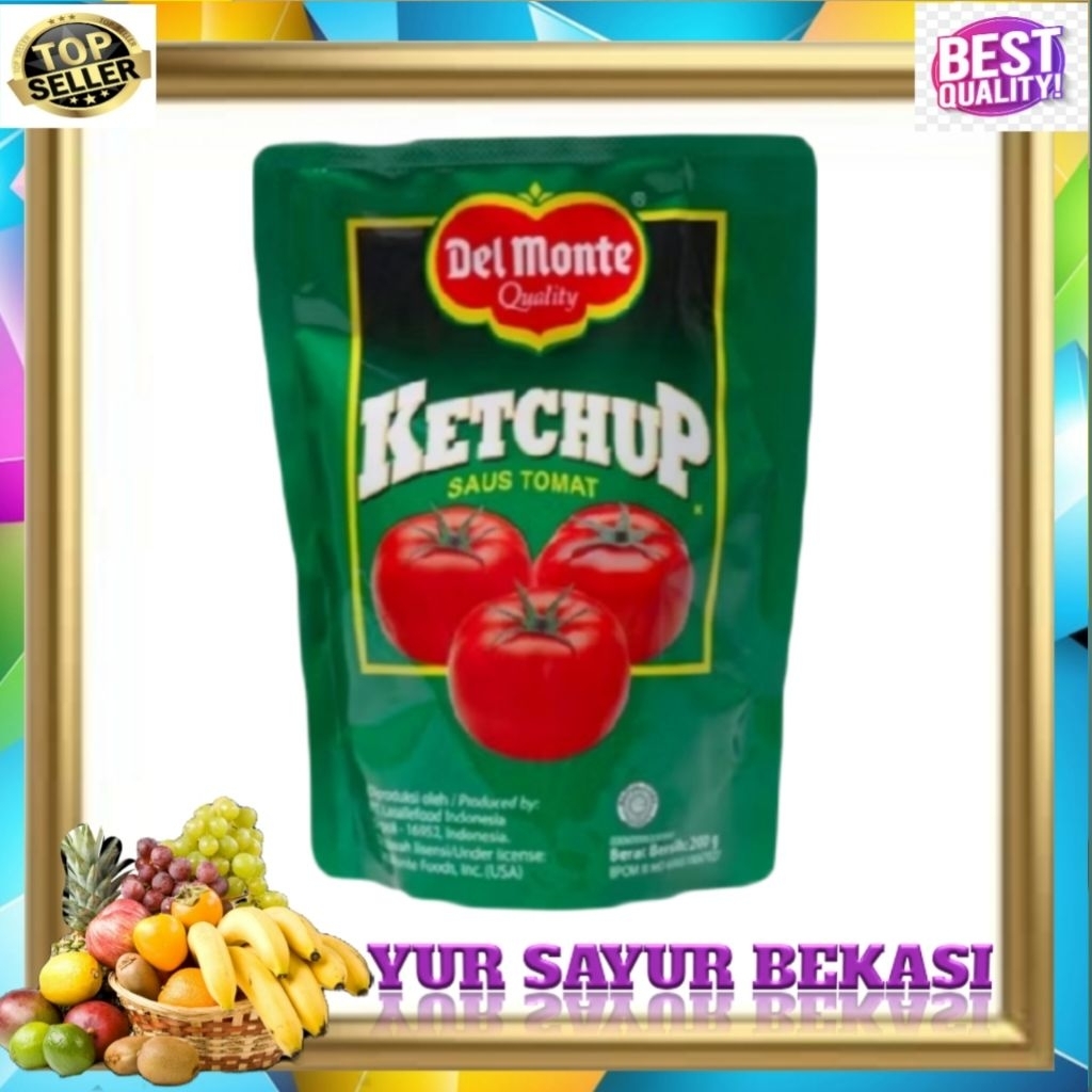 Delmonte Tomat/Saus Tomat Delmonte 200gr (Pouch).