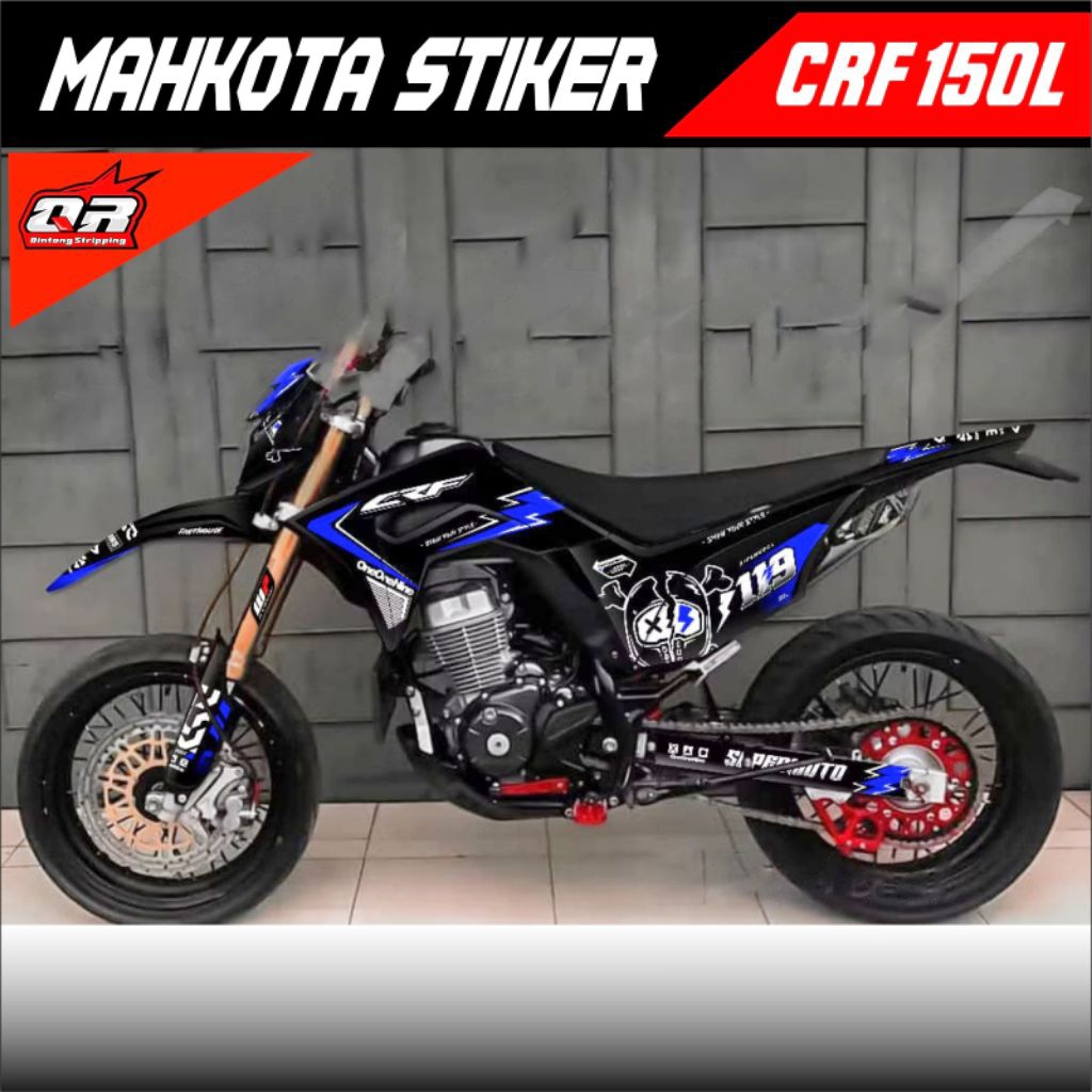 stiker decal crf 150L monster full body custom free request bagus murah terjangkau