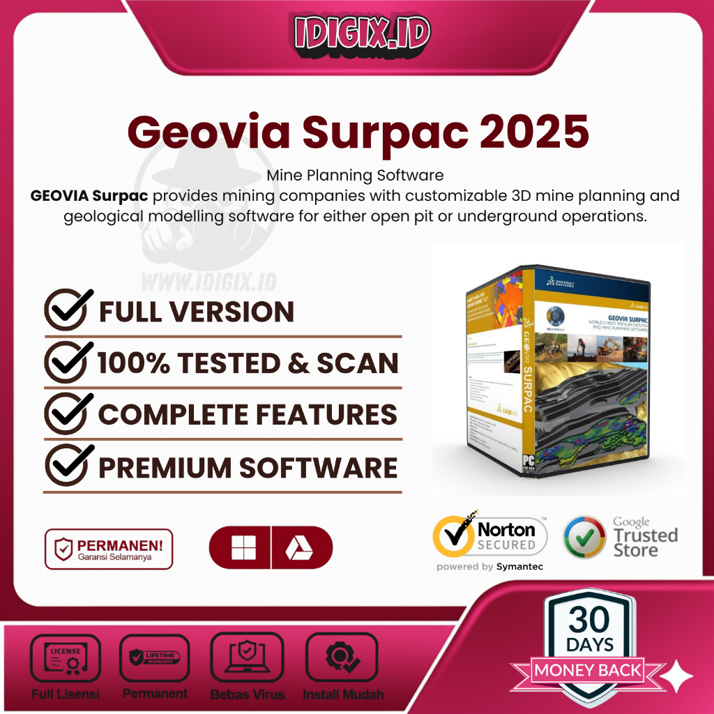 Geovia Surpac 2025 Full Module | Software Pertambangan Full Lisensi Lifetime