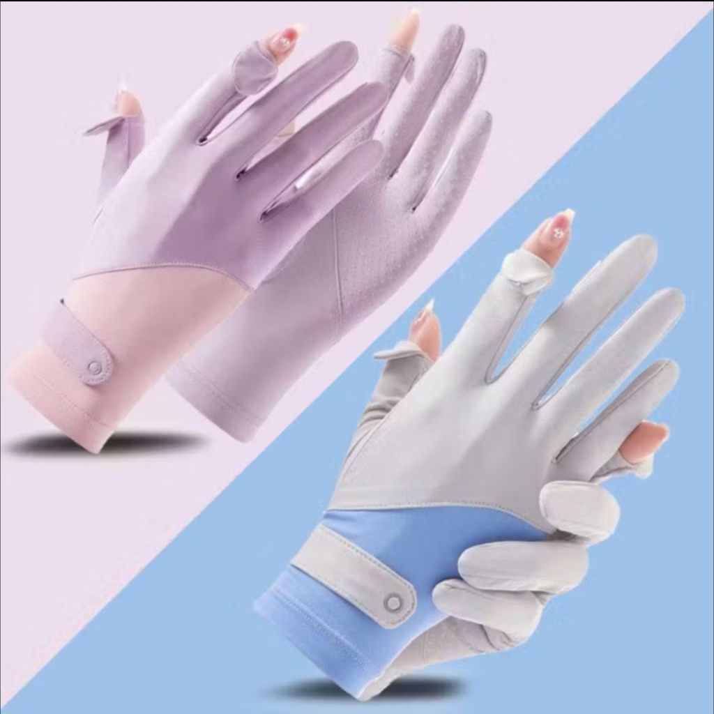Sarung Tangan Motor Anti UV Wanita / Sarung Tangan Trendy Wanita / Sarung Tangan Motor