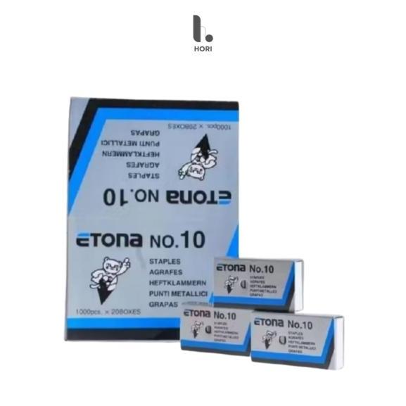 Isi Staples Kecil Etona No.10 Per Pak 20 Kotak