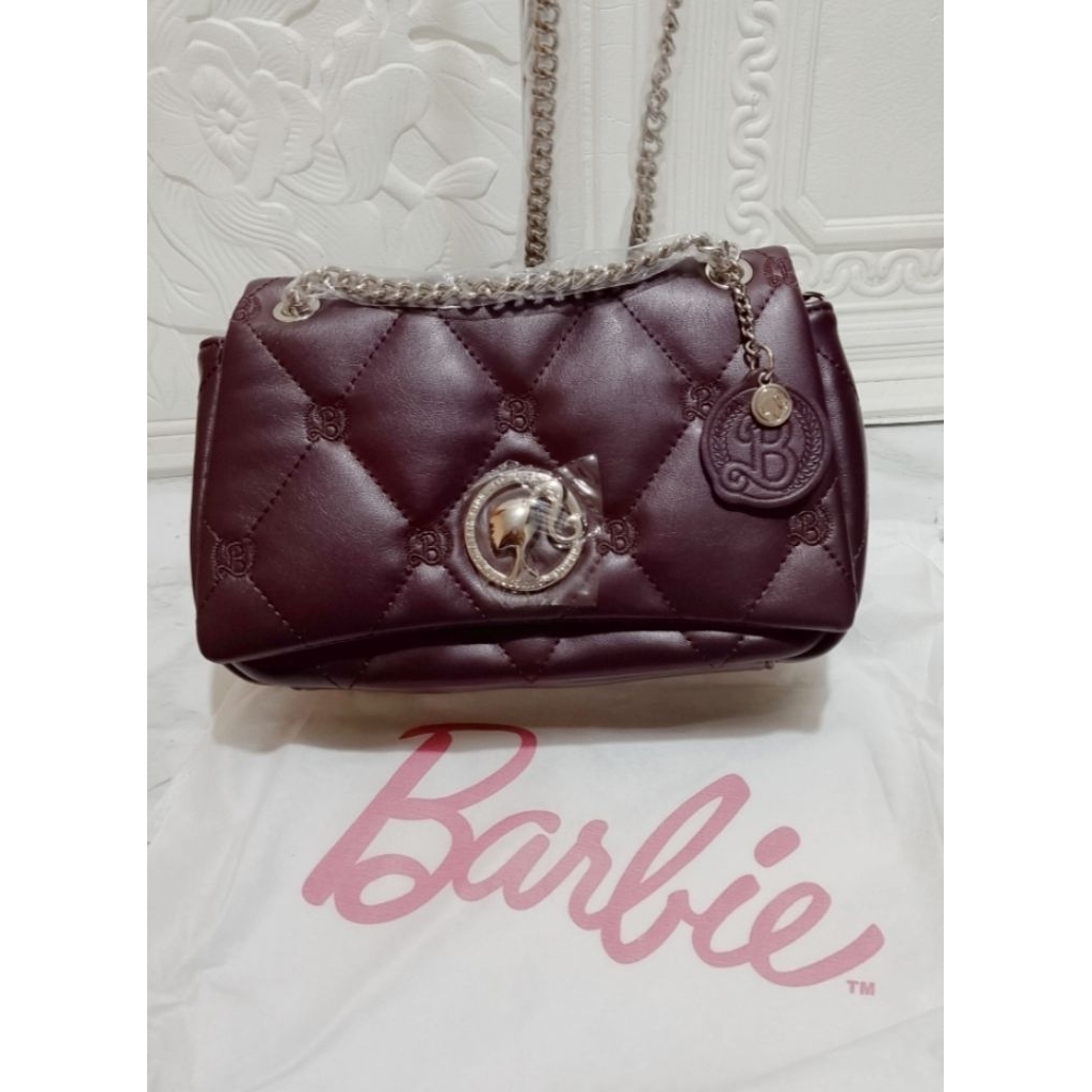 tas selempang BARBIE pillow mahogani