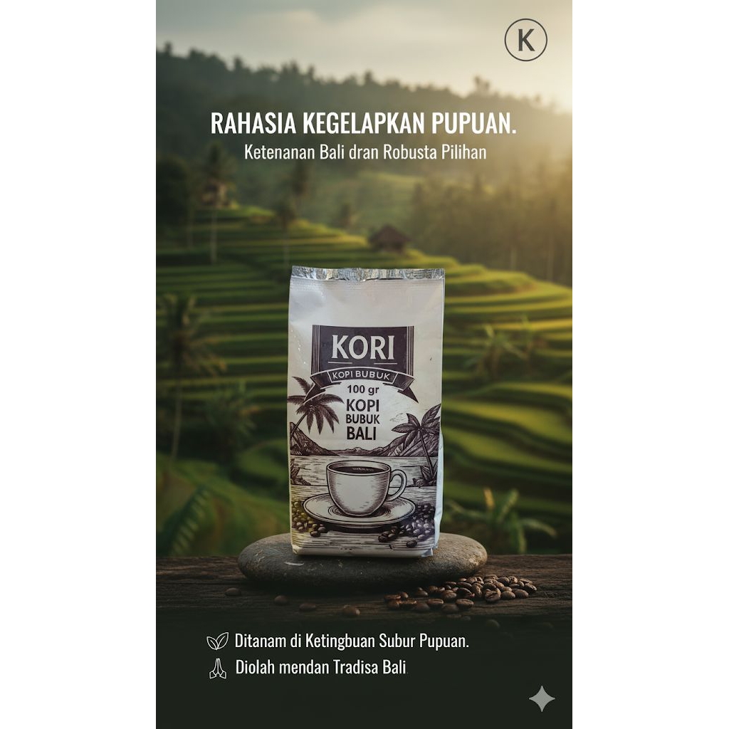 Kopi Bubuk Robusta Bali Kori Kopi Bali 200gr