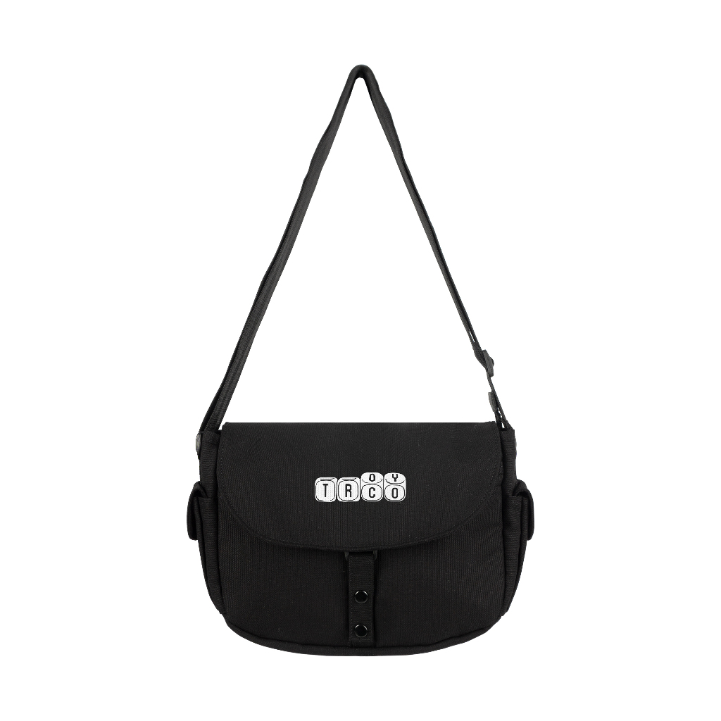 Troy Company Sling Bag Messenger Bag Cube Tco - Tas Selempang Hitam SBD 3422