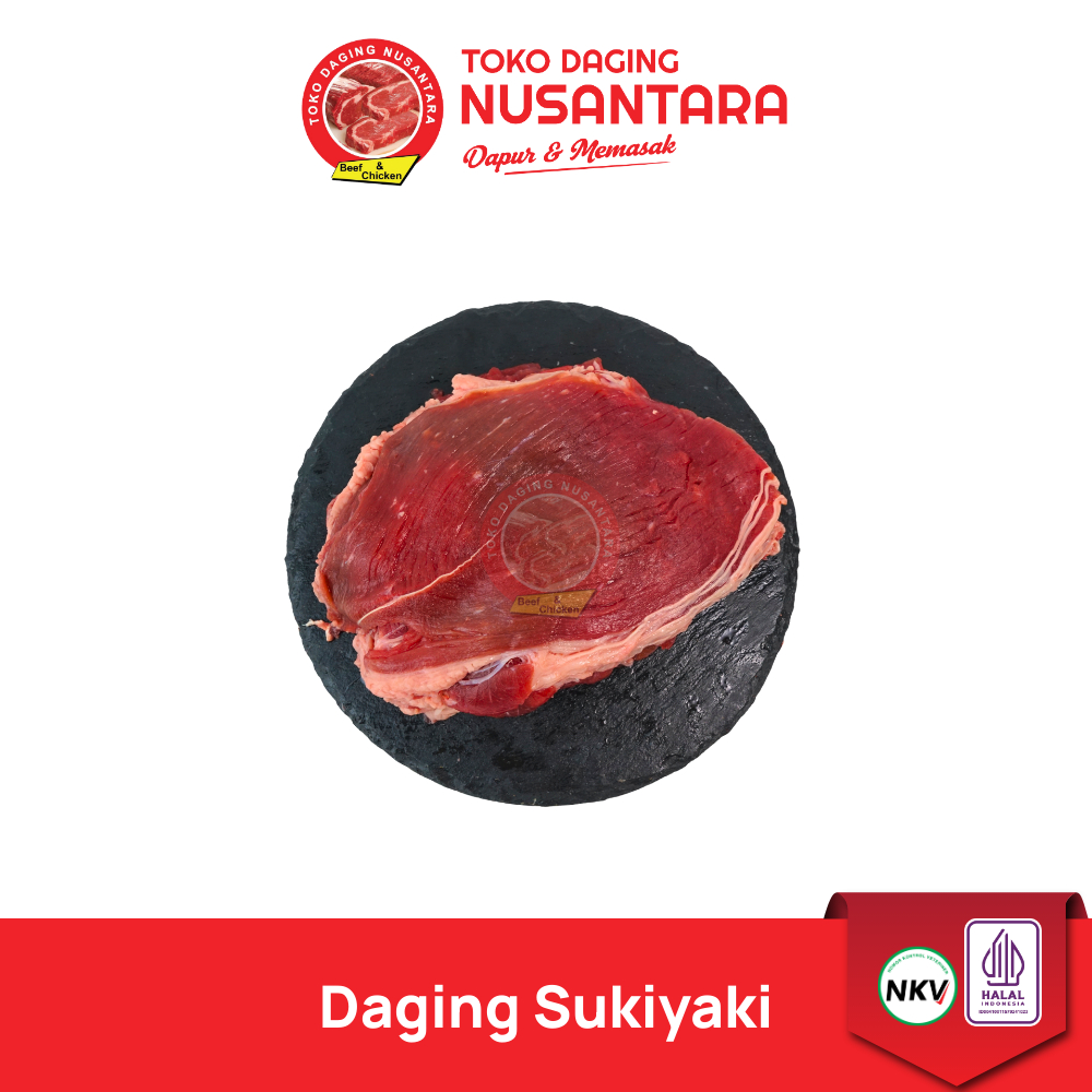 Daging Slice Sukiya 500g – Beef Slice Sukiyaki Frozen | Toko Daging Nusantara